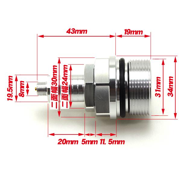 CBX400F CBX400F2 CBX550F テクニカルアジャスター 左右セット 銀