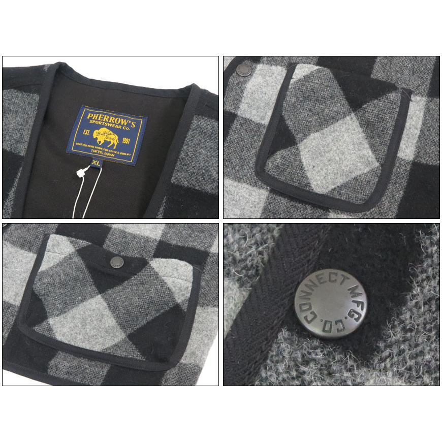 Pherrow's（フェローズ） バッファローチェック ハンティング ベスト
