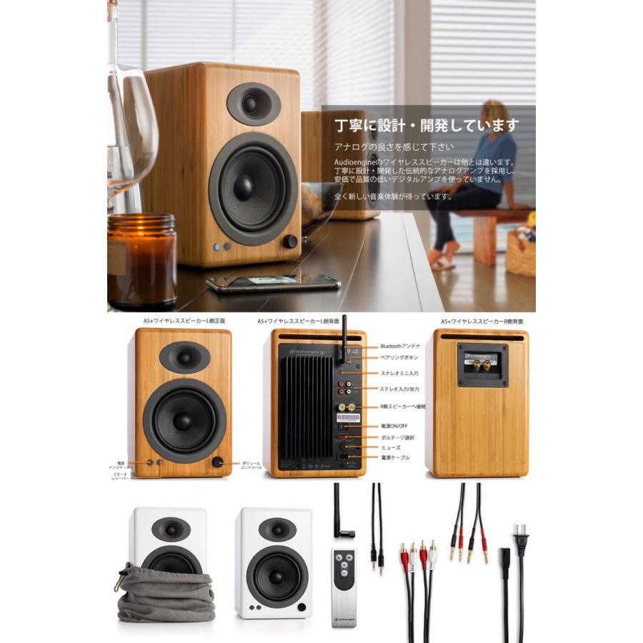 Audioengine オーディオエンジン A5+ Wireless Bluetooth 5.0