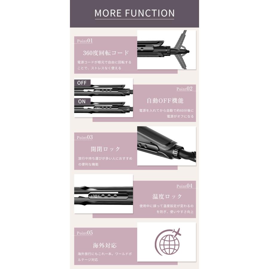 Hokonui ☆限定クーポン2682円☆2種類選択可☆ヘアアイロン マイナス
