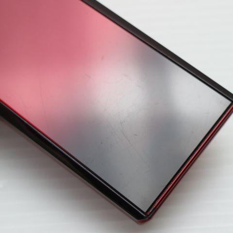 美品 F-01E レッド 即日発送 ガラケー FUJITSU DoCoMo 本体 白ロム