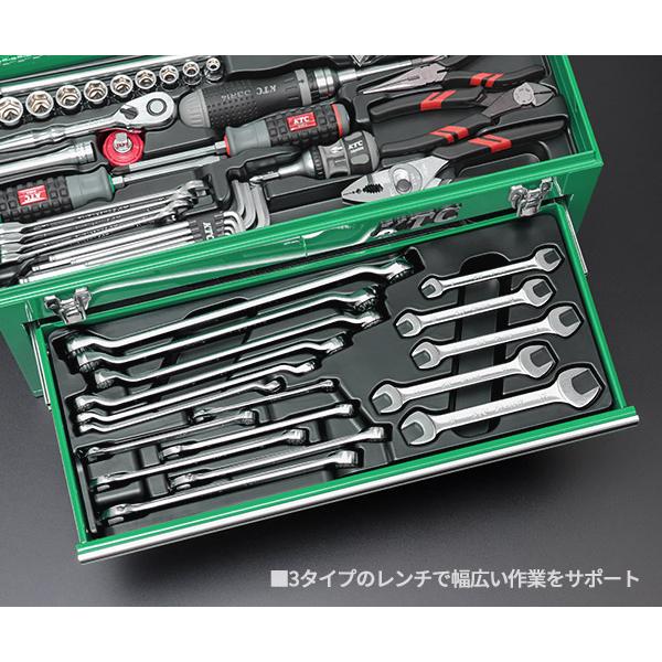 KTC KTC 9.5sq. 78点工具セット マラカイトグリーン SK37820XMLGREM