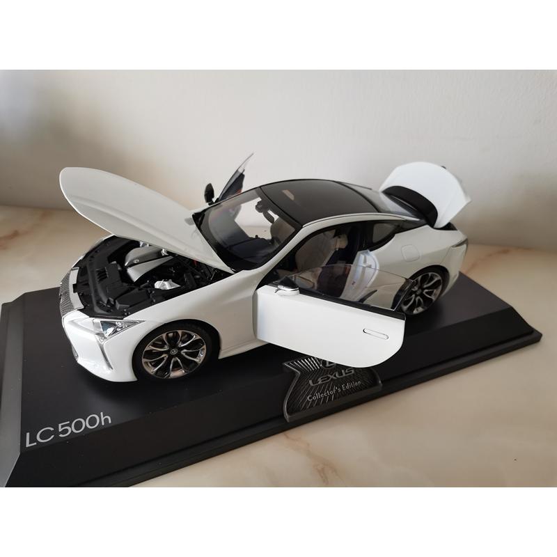 レクサス LEXUS LC500h 1/18スケール ミニカー 模型 三色 ホワイト