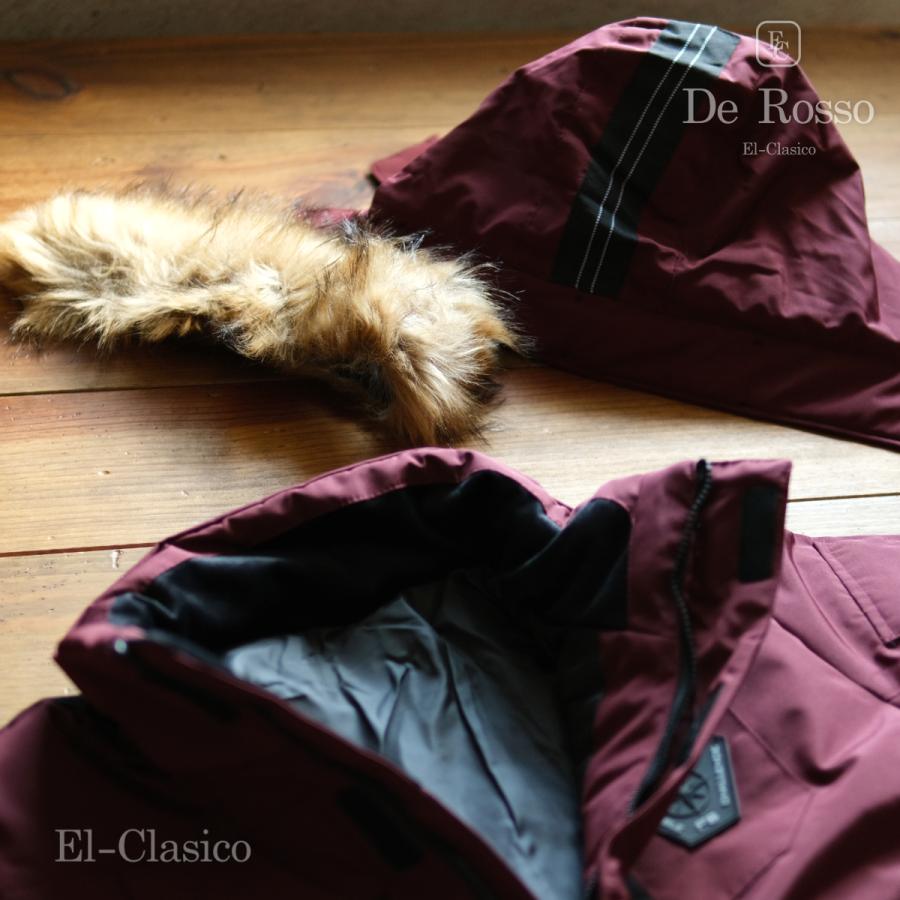 新品*De Rosso* Filling90% ダウンジャケット ワイン 赤 デロッソ 防寒