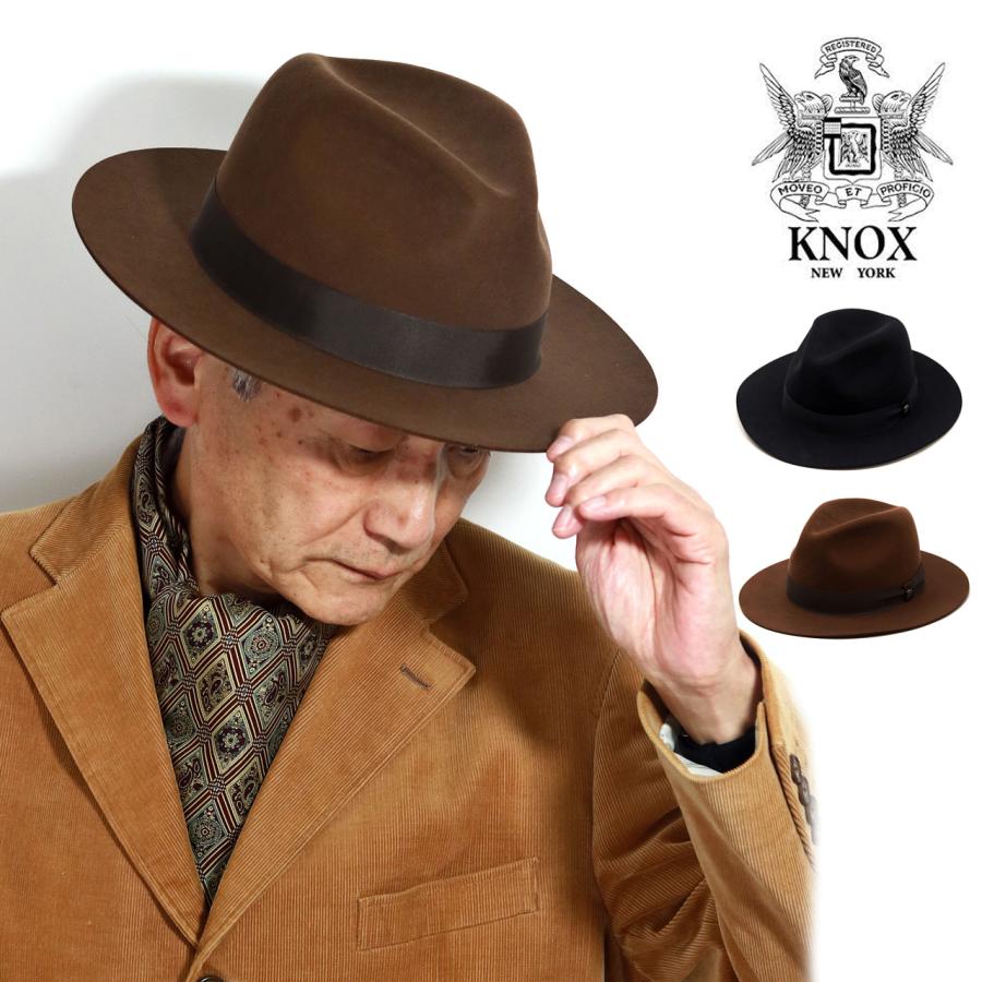 KNOX（ノックス） フェルトハット 中折れ ウールハット メンズ ハット