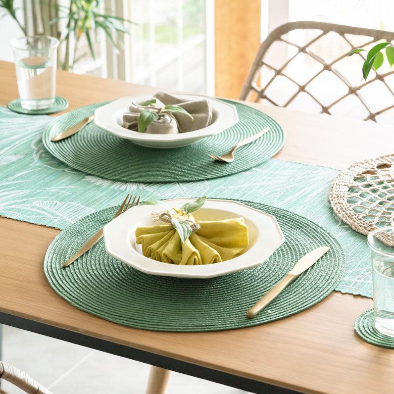 ELEMENTS ランチョンマット 4枚セット おしゃれ テーブルウェア 水洗い