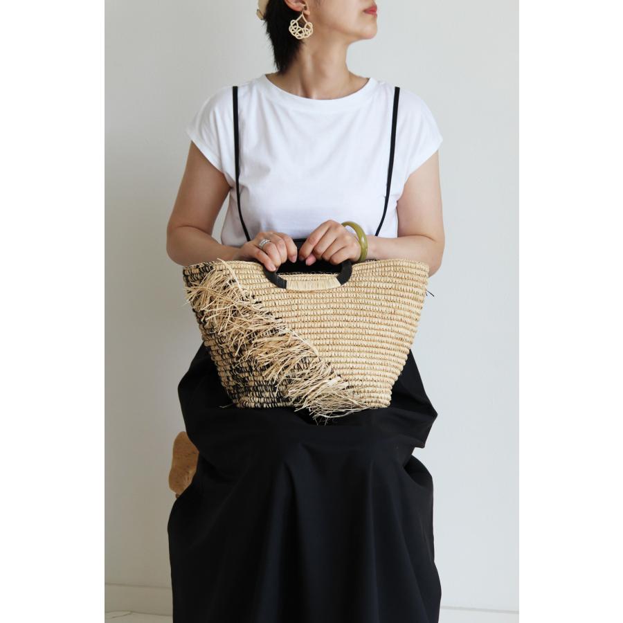 かごバッグ カゴバッグ 籠バッグ 柄 ブランド 2024 ラフィアバッグ