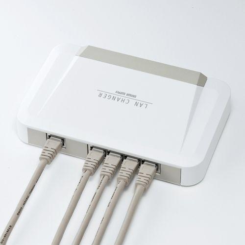SANWA SUPPLY（サンワサプライ） LAN切替器 4回路 スイッチ 手動