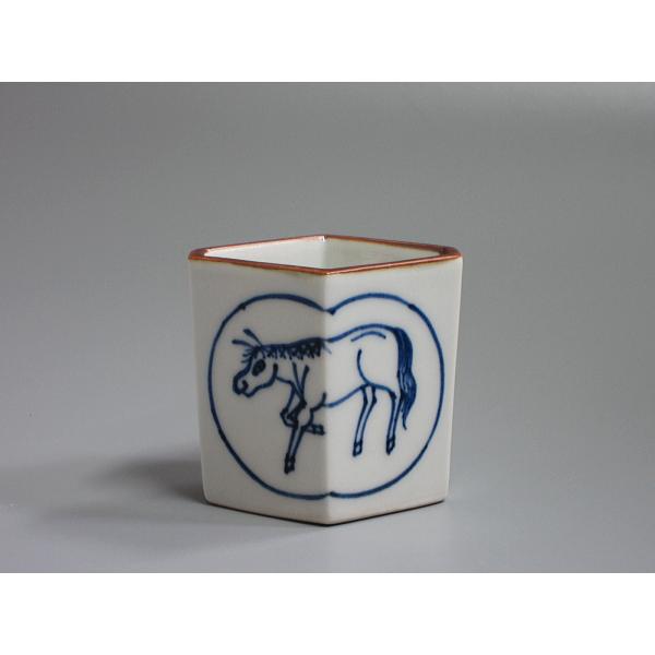 染付菱馬蓋置 橋本龍岳造 共箱 : 茶道具商 越中屋 - 通販 - Yahoo