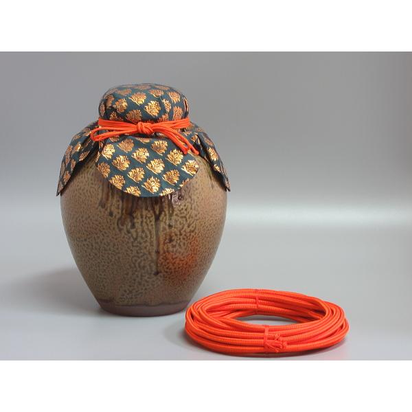 丹波焼四耳飾壺 尾中窯 市野克（二代市野信水）造 共箱 : 茶道具商 越