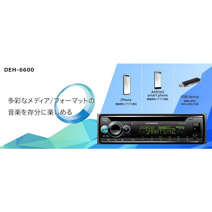カロッツェリア 納期未定 パイオニア DEH-6600 カーオーディオ 1D