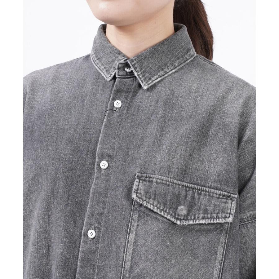 アッパーハイツ ビッグデニムシャツ オーバサイズシャツ THE FLUTTER