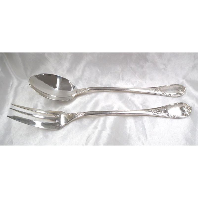 クリストフル スターリングシルバー マルリー 1438 サービングフォーク