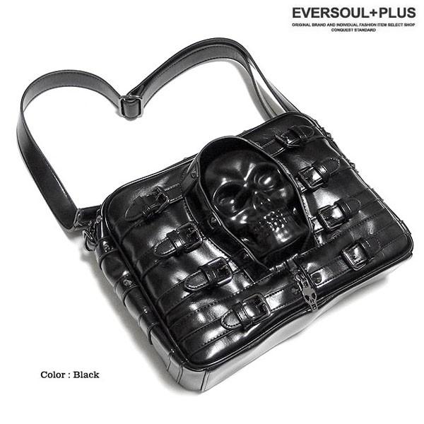 ショルダーバッグ レディース メンズ ユニセックス スカル フェイク