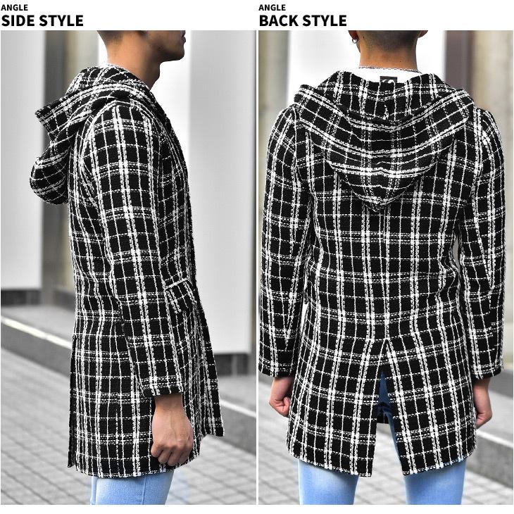 joker（ジョーカー） コート メンズ チェスターコート フードコート