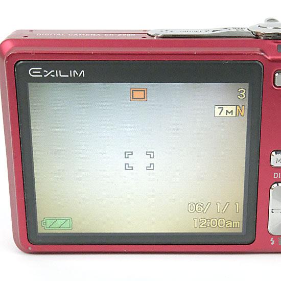 EXILIM ZOOM 【中古】CASIO製 EX-Z700 レッド 720万画素 液晶画面