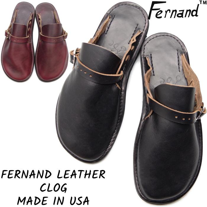 FERNAND LEATHER（フェルナンドレザー） クロッグ ミドル
