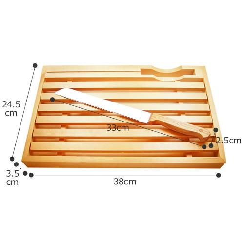 取扱終了］ブレッドボード ブレッドカッターボード 木製 ナイフセット