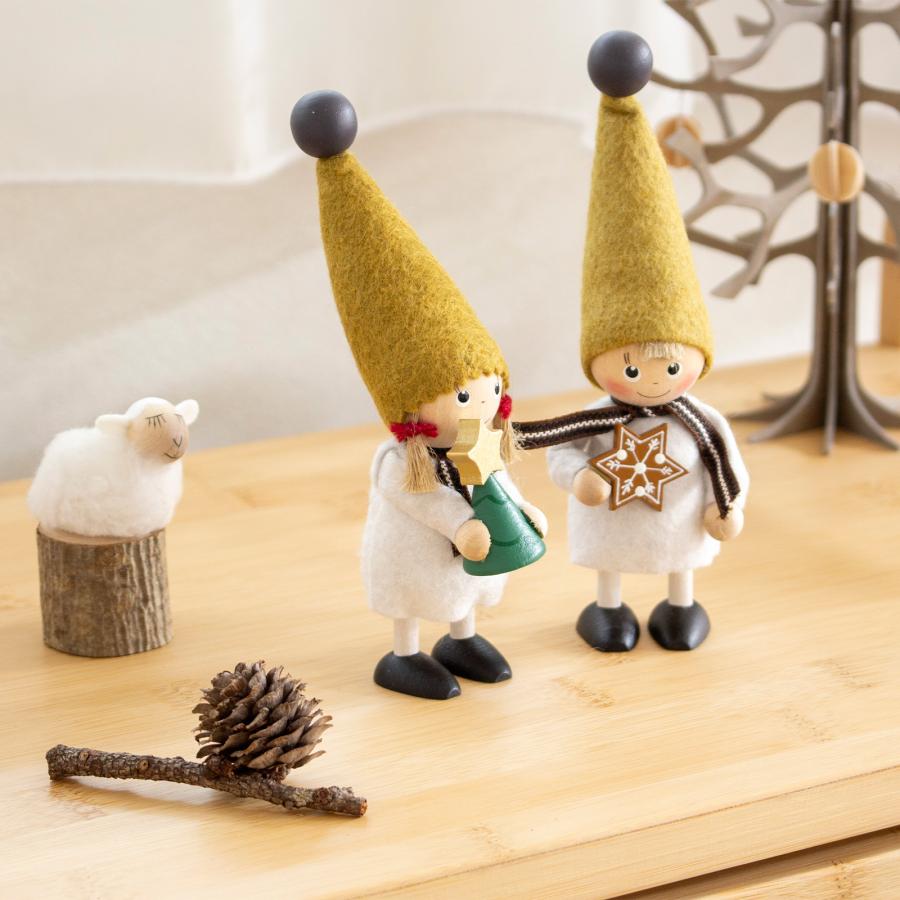 ノルディカニッセ 2点 セット ツリーを持った女の子 ＋ ジンジャー