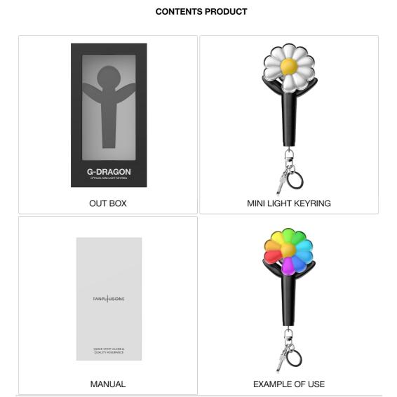 G-DRAGON OFFICIAL LIGHTSTICK MINI KEYRING 公式ミニライトキーリング