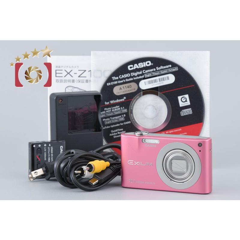 EXILIM ZOOM 【中古】Casio カシオ EX-Z100 ピンク コンパクトデジタル