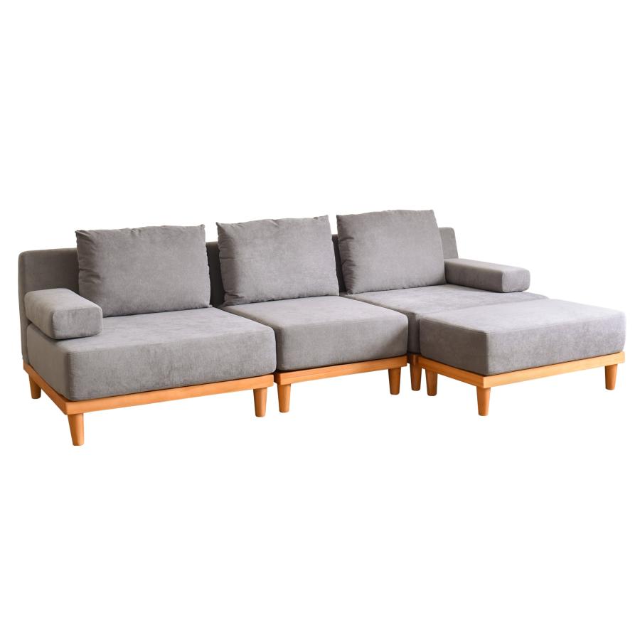 VENTOTA ソファー 3人掛け オットマン付き ソファ 3人がけ おしゃれ