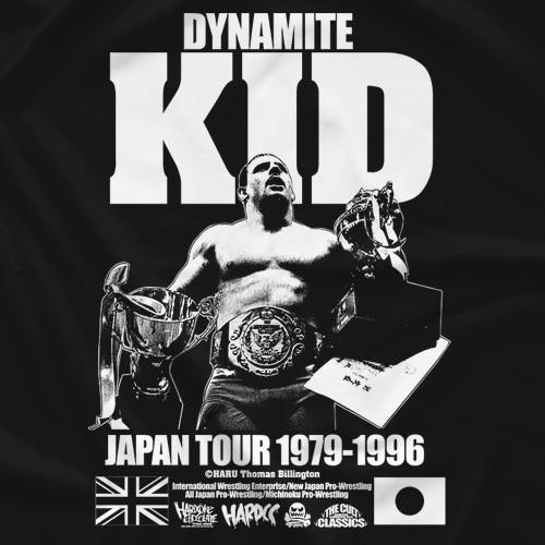 爆弾小僧” ダイナマイト・キッド Tシャツ「DYNAMITE KID Japan Tour