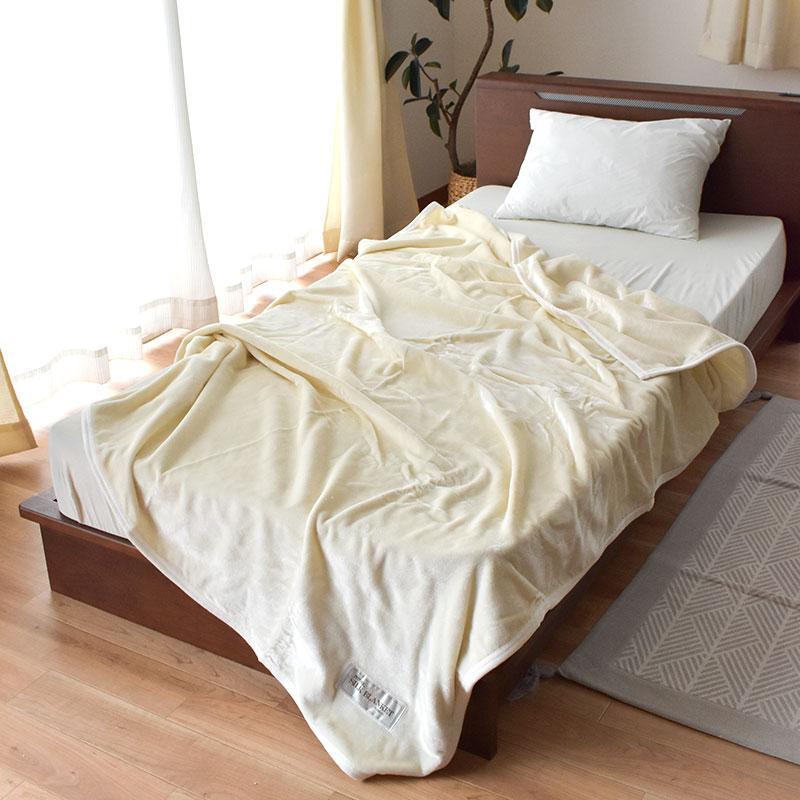 シルク毛布 シングル 日本製 絹100％ シール織り ブランケット 掛け