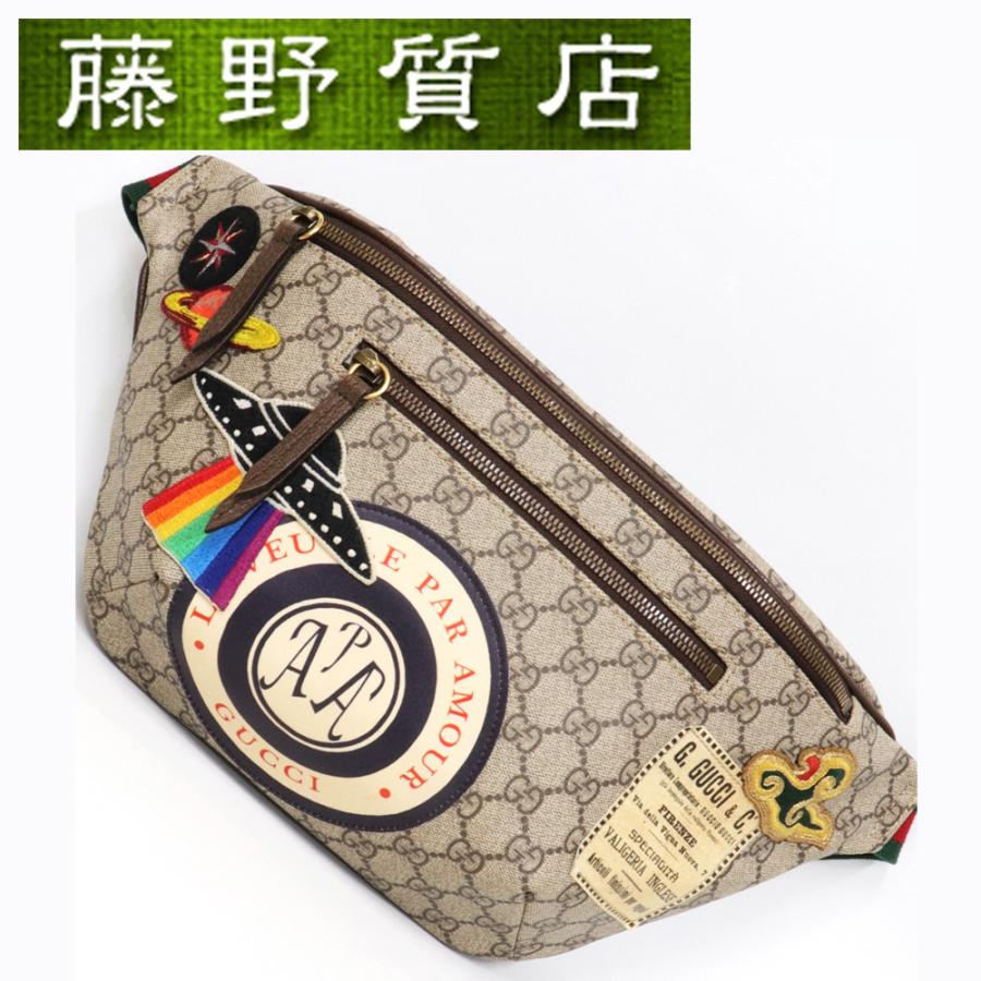 GG (美品) グッチ GUCCI クーリエ ベルトバッグ ボディバッグ ウエスト