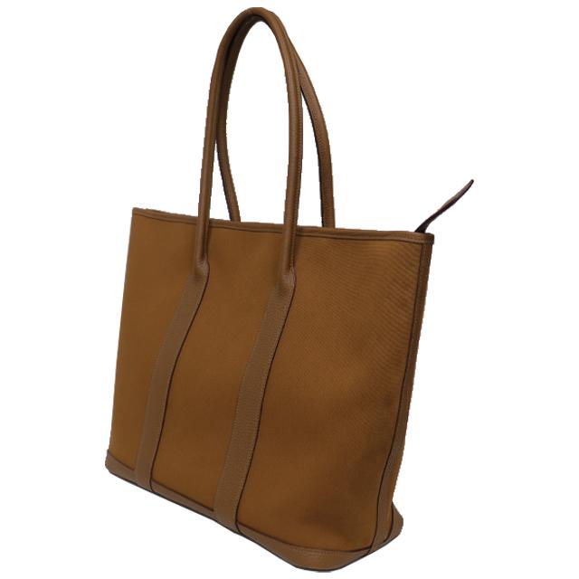 HERMES（エルメス） ガーデンジップ トートバッグ トワル × レザー