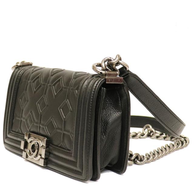 BOY CHANEL シャネル ボーイシャネル チェーンショルダー バッグ 黒