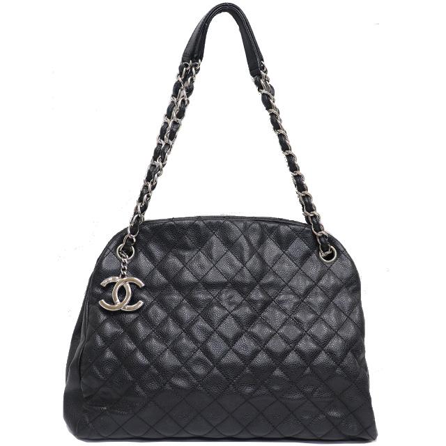 CHANEL（シャネル） チェーンショルダー バッグ 黒 ソフトキャビア