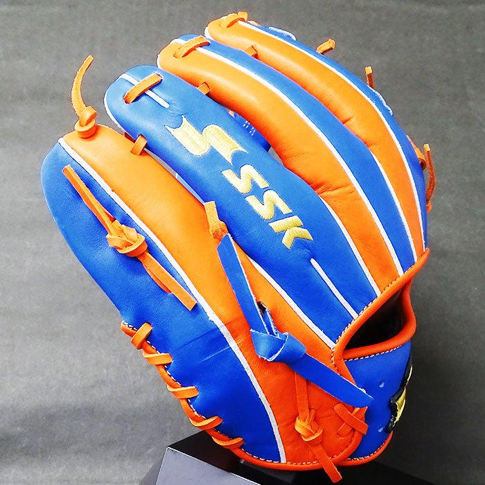 SSK 限定 カノモデル 軟式グローブ オレンジ/ブルー SSK 限定