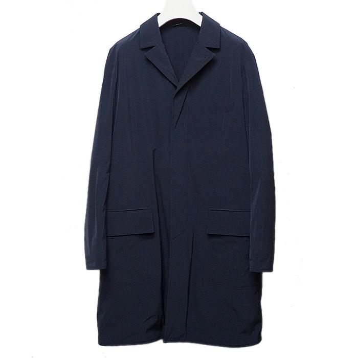 富士屋◇ エルメス HERMES ロング コート メンズ ネイビー サイズ56