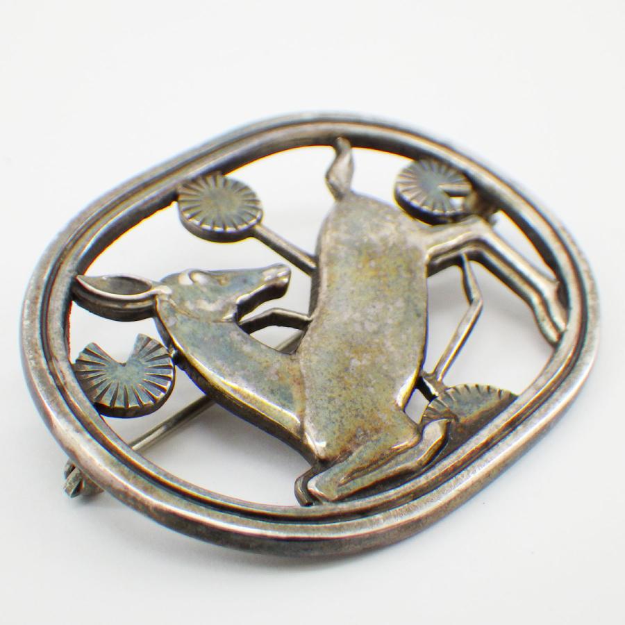 ジョージジェンセン ♯256 鹿モチーフ SV925 ブローチ アクセサリー