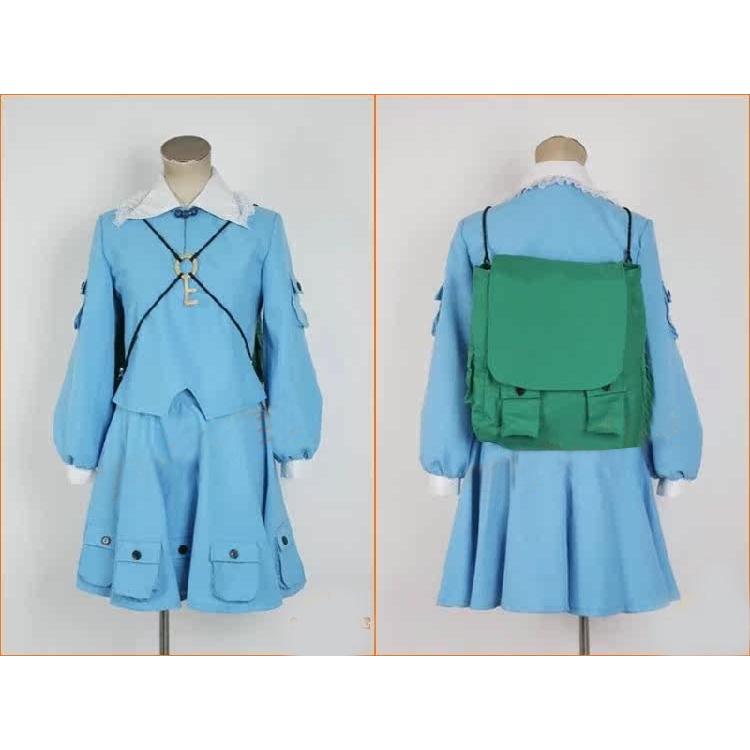 東方風神録 河城にとり コスプレ衣装 東方Project コスプレ衣装+カバン