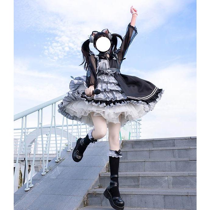 ロリータ ワンピース ゴスロリ 可愛い アイドル ガーリー フリル