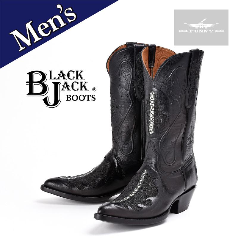 FUNNY公式ストア BLACK JACK メンズ カウボーイ ブーツ [313