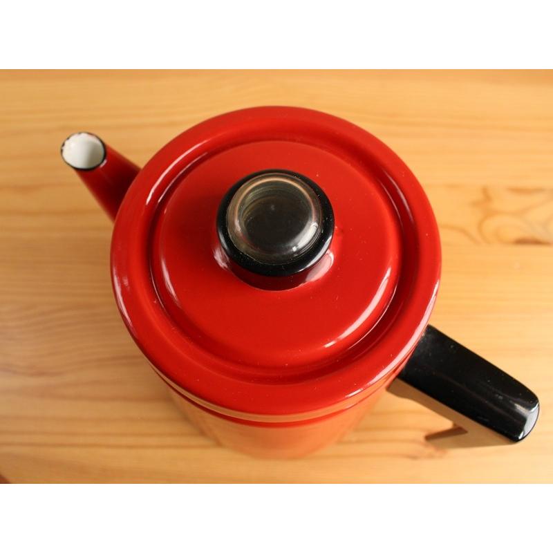 ARABIA（アラビア） フィネル コーヒー ポット レッド アンティ