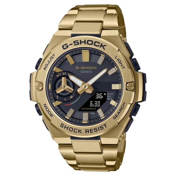 G-SHOCK GST-B500GD-9A G-STEEL タフソーラー スマホ連動 アナデジ