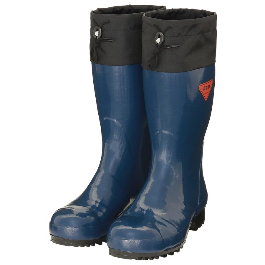 シバタ工業 SHIBATA 安全長靴 セーフティベア 500 AB061 ネイビー 先芯