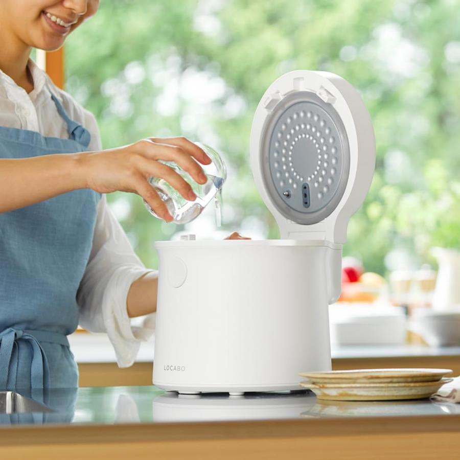 糖質カット White LOCABO ロカボ 炊飯器 JM-C20E-W ホワイト 炊き2合