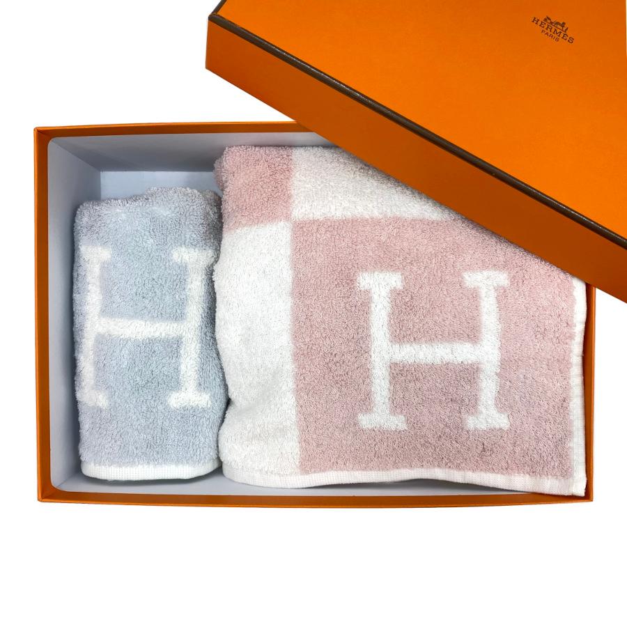 HERMES（エルメス） アヴァロン タオルセット タオル ピンク ブルー
