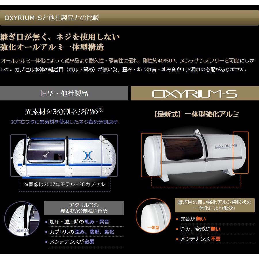 家庭用〜業務用 酸素カプセル OXYRIUM-S オキシリウム エス 1.35気圧