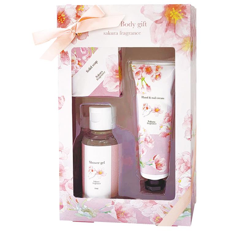 ほんやら堂 さくらバス＆ボディケアギフト ハンドクリーム＆シャワー