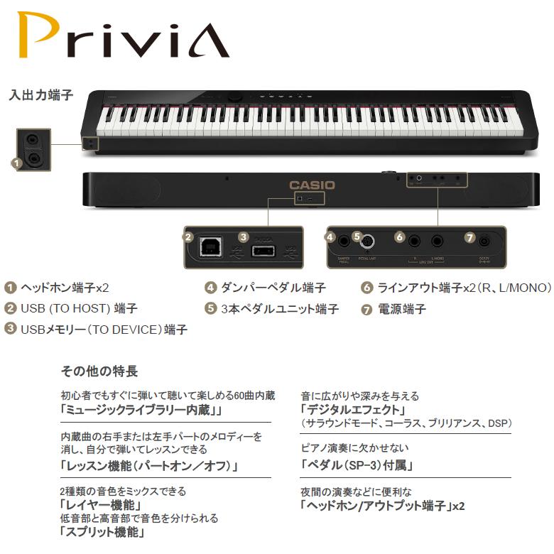 CASIO（カシオ） CASIO Privia PX-S1100(スマホポーチ、鍵盤カバー、お