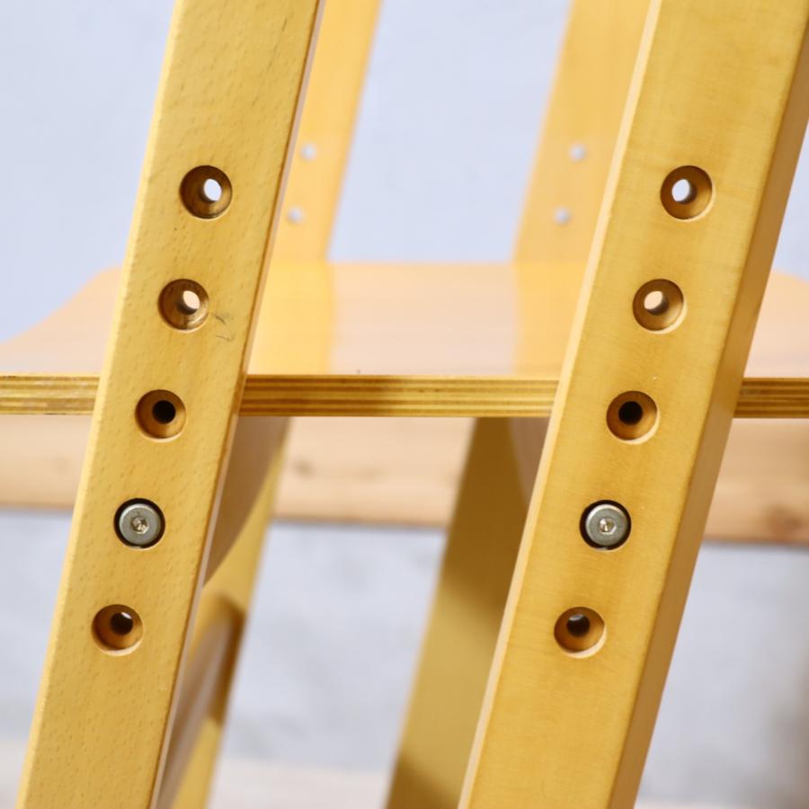 無印良品 MUJI ビーチ材 キッズチェア 高さ調整 北欧スタイル 学習椅子