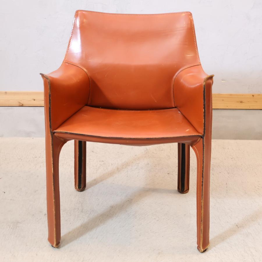 展示品 カッシーナ キャブ 総本革 レザー ダイニングチェア イス