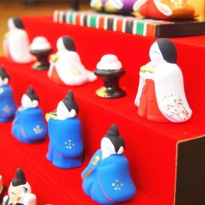 お雛様 五段飾り ミニ 送料無料 日本製 平安五段雛飾り 陶器 国産