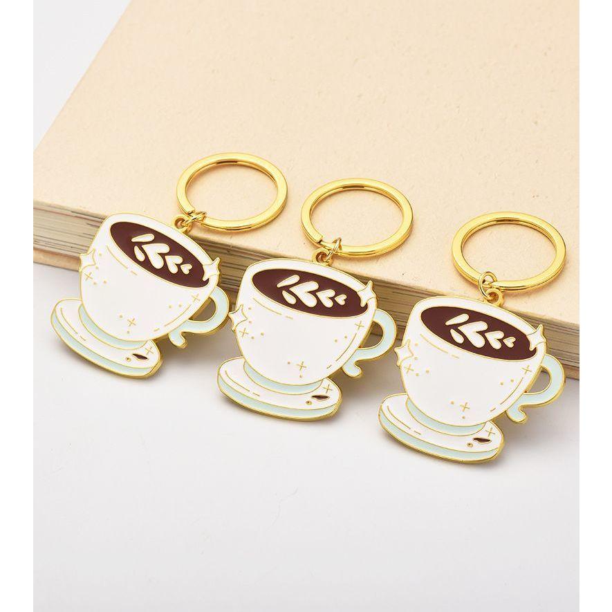 キーホルダー キーリング バッグチャーム レディース メンズ コーヒー